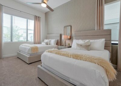 Bedroom 2a Queen Beds_Paradiso Grande_Orlando Vacation Rental Home_Near Universal Studios_Epic Universe